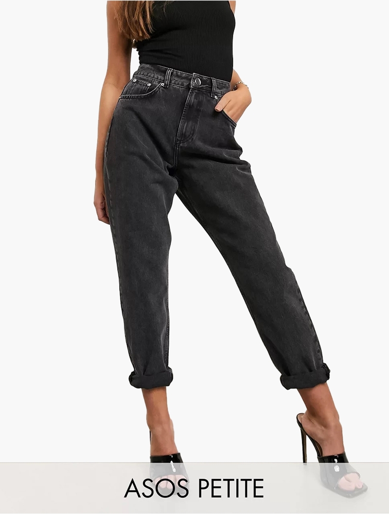 Asos petite mom jeans clearance